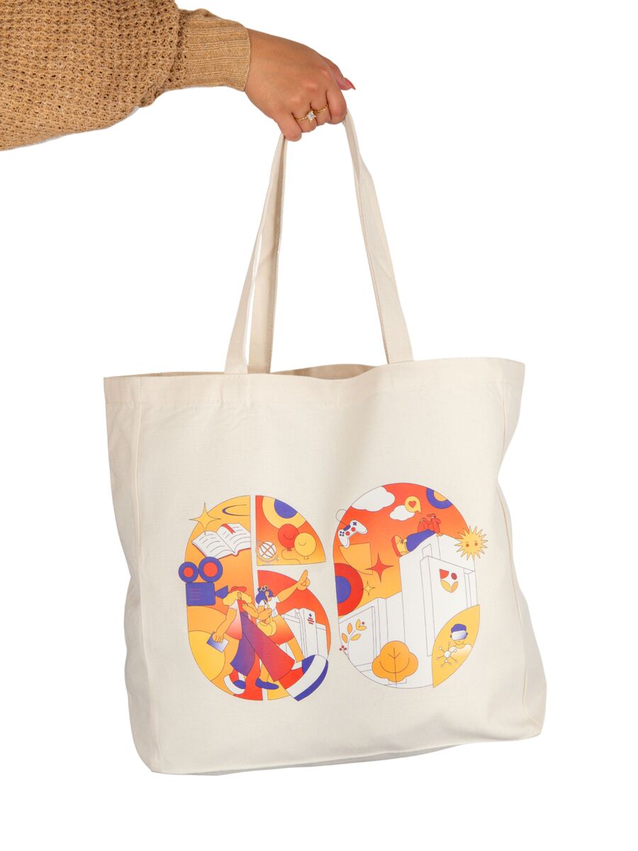 60 Anniversary Tote Bag