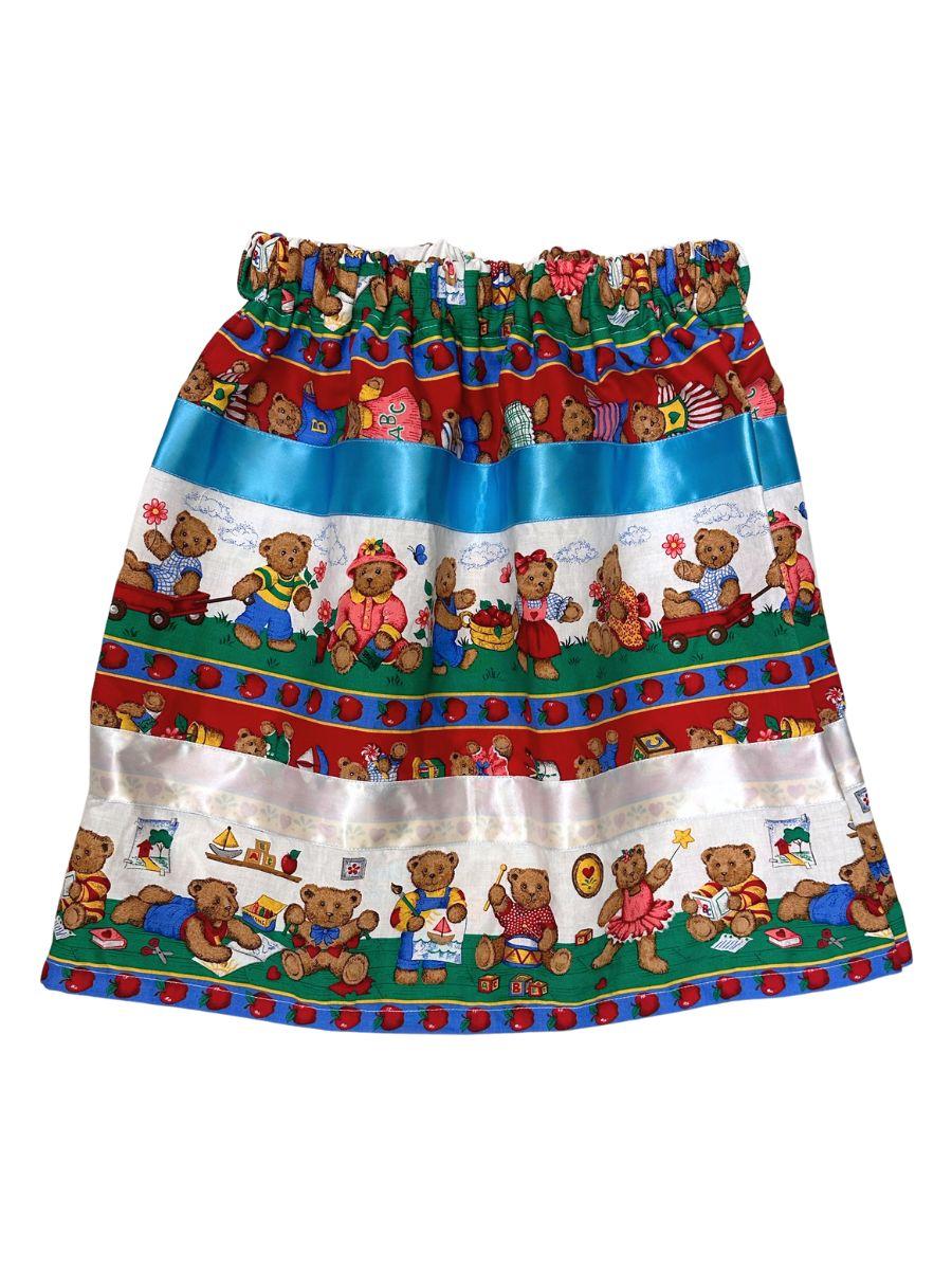 Children Teddy Bears Ribbon Skirt