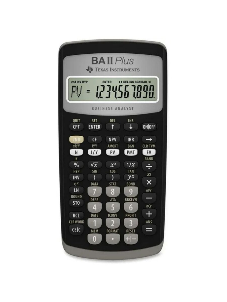 Calculator Texas Instrument Ba II Plus