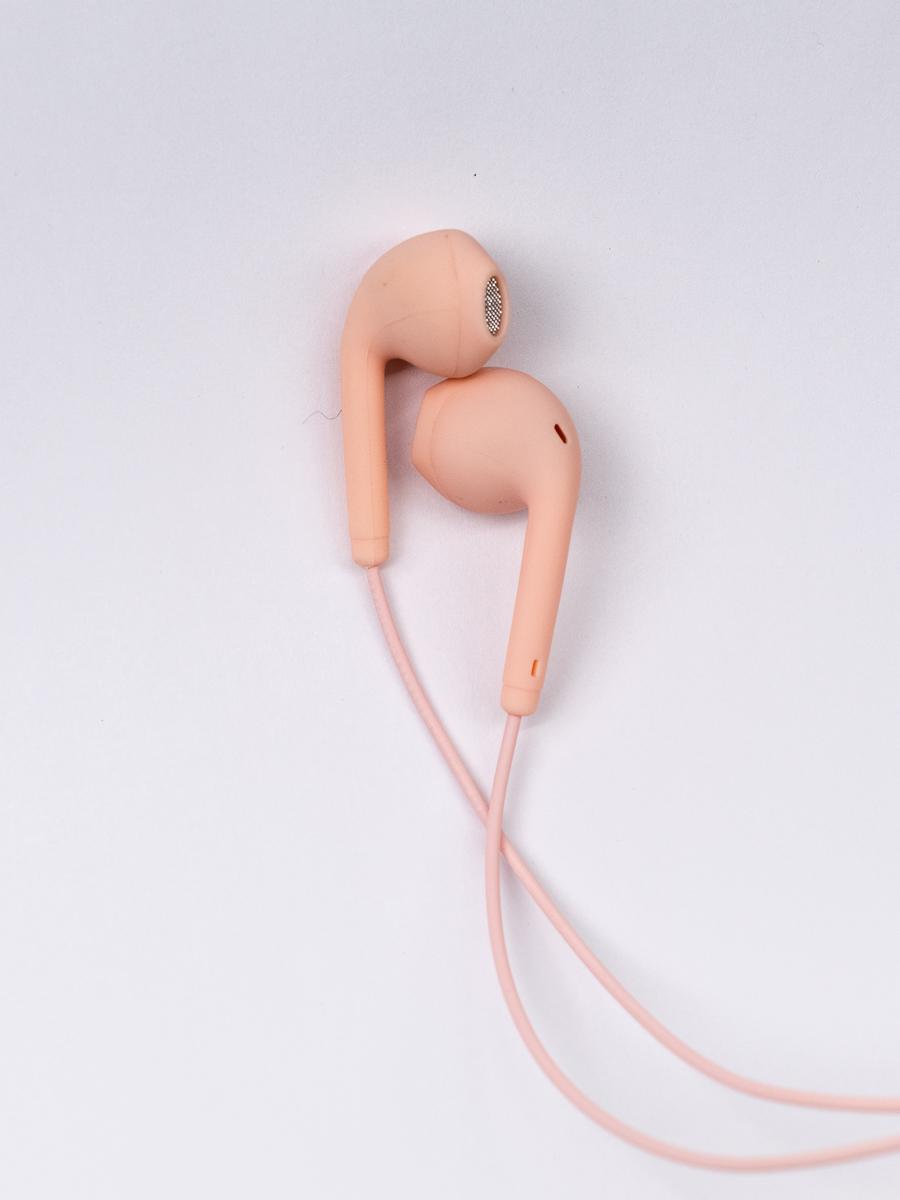 Pink Wired Headphones