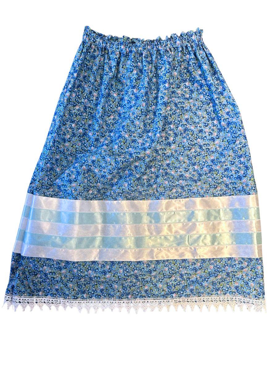 Adult Blueberry Ribbon Skirt