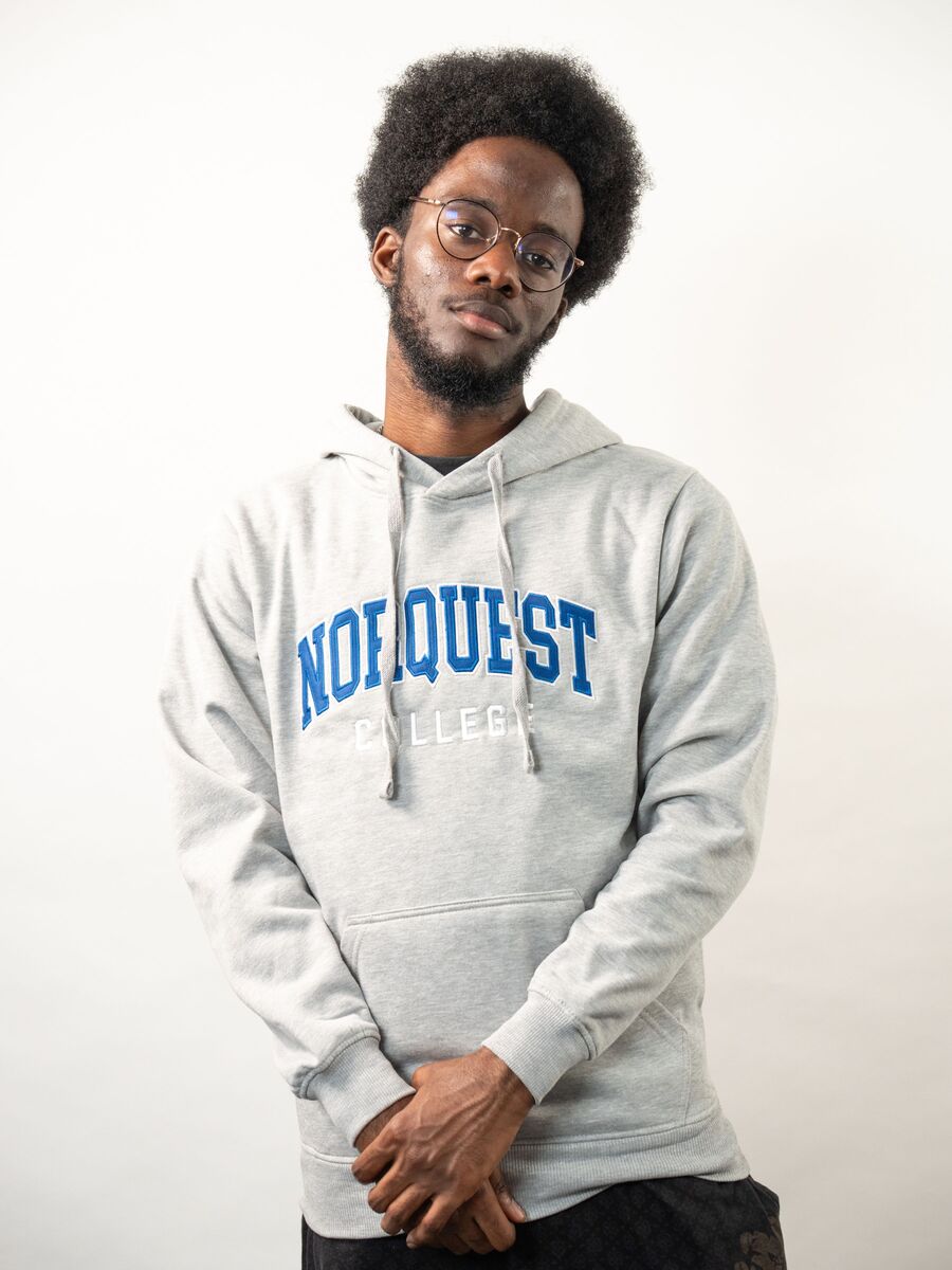 Nqc Athletic Grey Varsity Hoodie