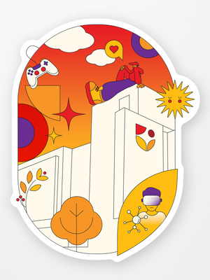 60 Anniversary Sticker #2