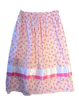 Adult Cherries On Pink Ribbon Skirt